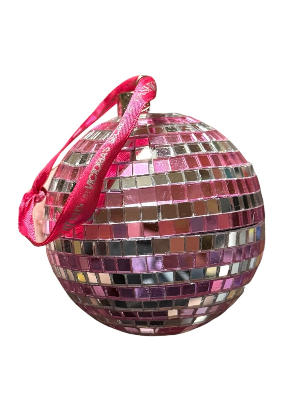 Victoria’s Secret Pink Disco Ball Christmas Ornament 2011 NYC Fashion Show